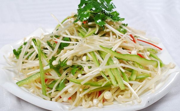 凉拌金针菇有什么好处？凉拌金针菇怎么做？(4)