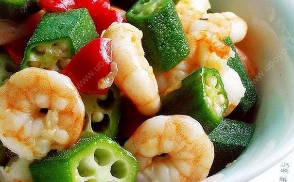 秋葵炒虾仁的做法 秋葵炒虾仁怎么做好吃？(1)