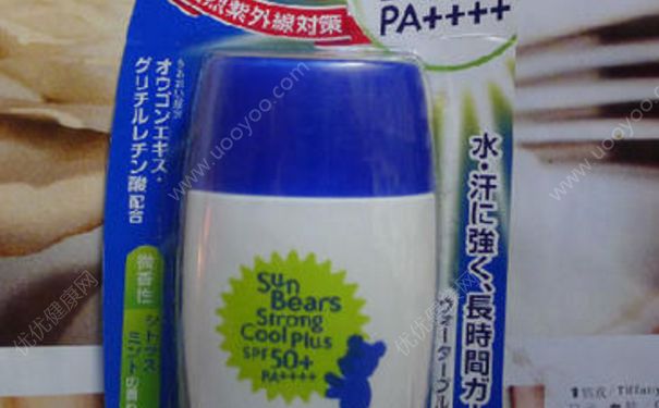 近江兄弟蓝色小熊冷感冰爽防晒霜spf50+怎么样？(1)