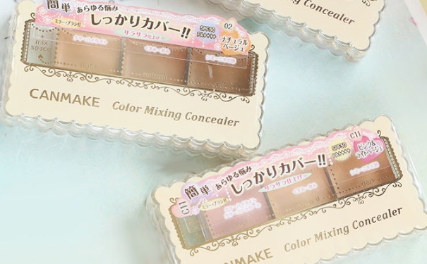 canmake三色遮瑕膏真假怎么辨别？(1)