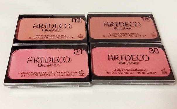 artdeco腮红色号 artdeco腮红试色(1)